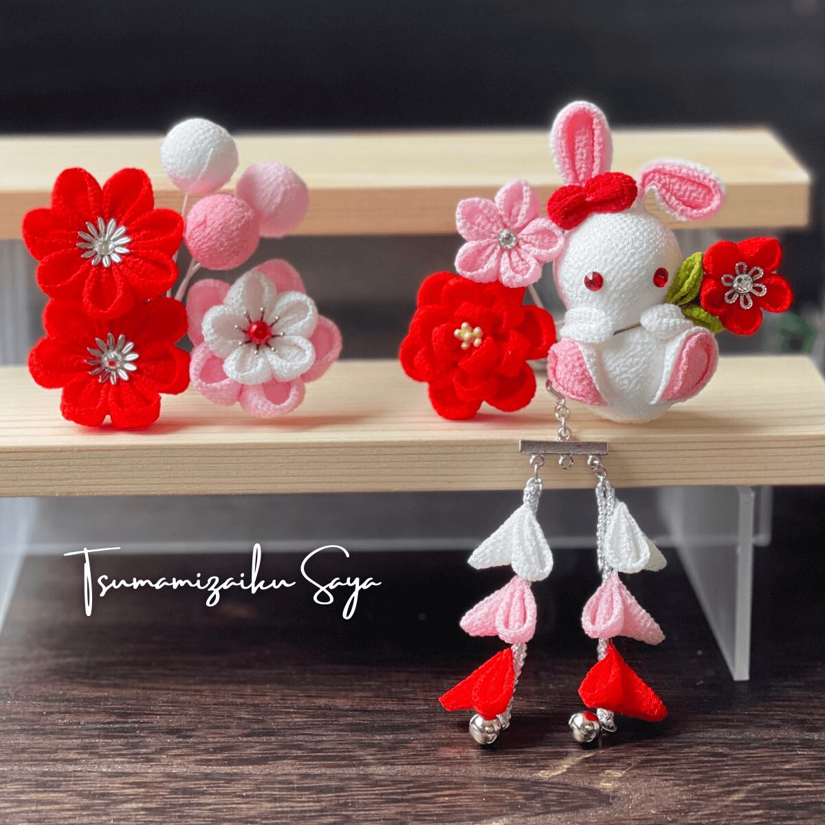 つまみ細工紗彩_作品1