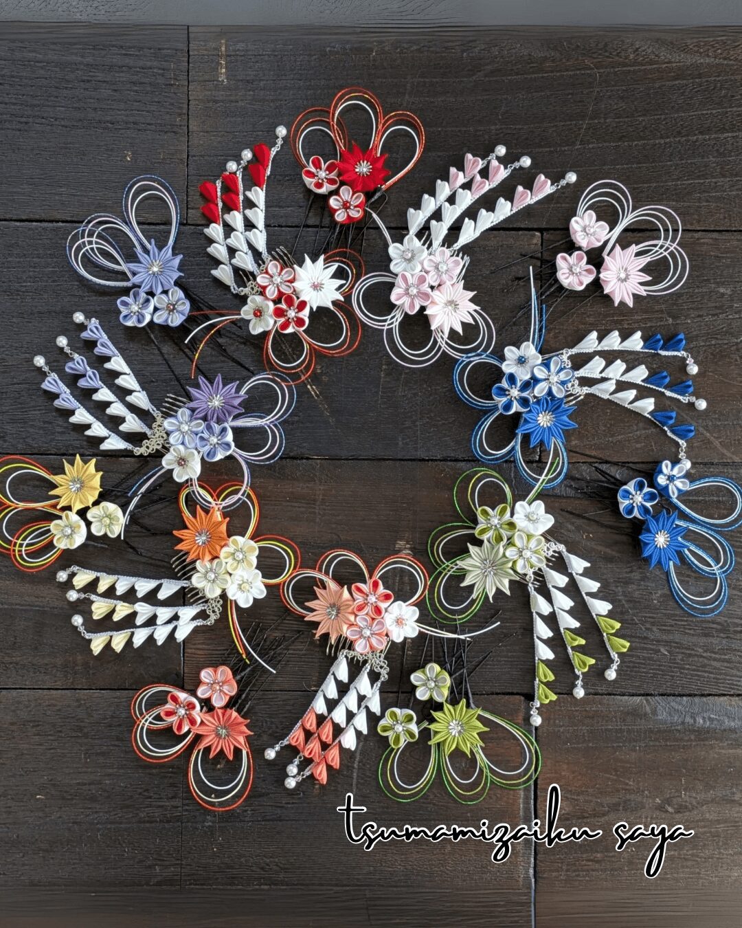 つまみ細工紗彩_作品9